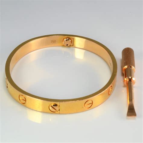 cartier bracelet with screw|cartier love bracelet small weight.